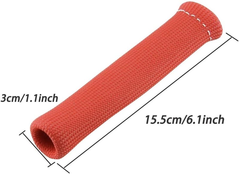 Ummickl Store Spark Plug Wire Heat Shield 8pcs 2500° Spark Plug Heat Shield Sleeve Spark Plug Boot Protector Spark Plug Covers For LS1/LS2 (Red) - Image 2